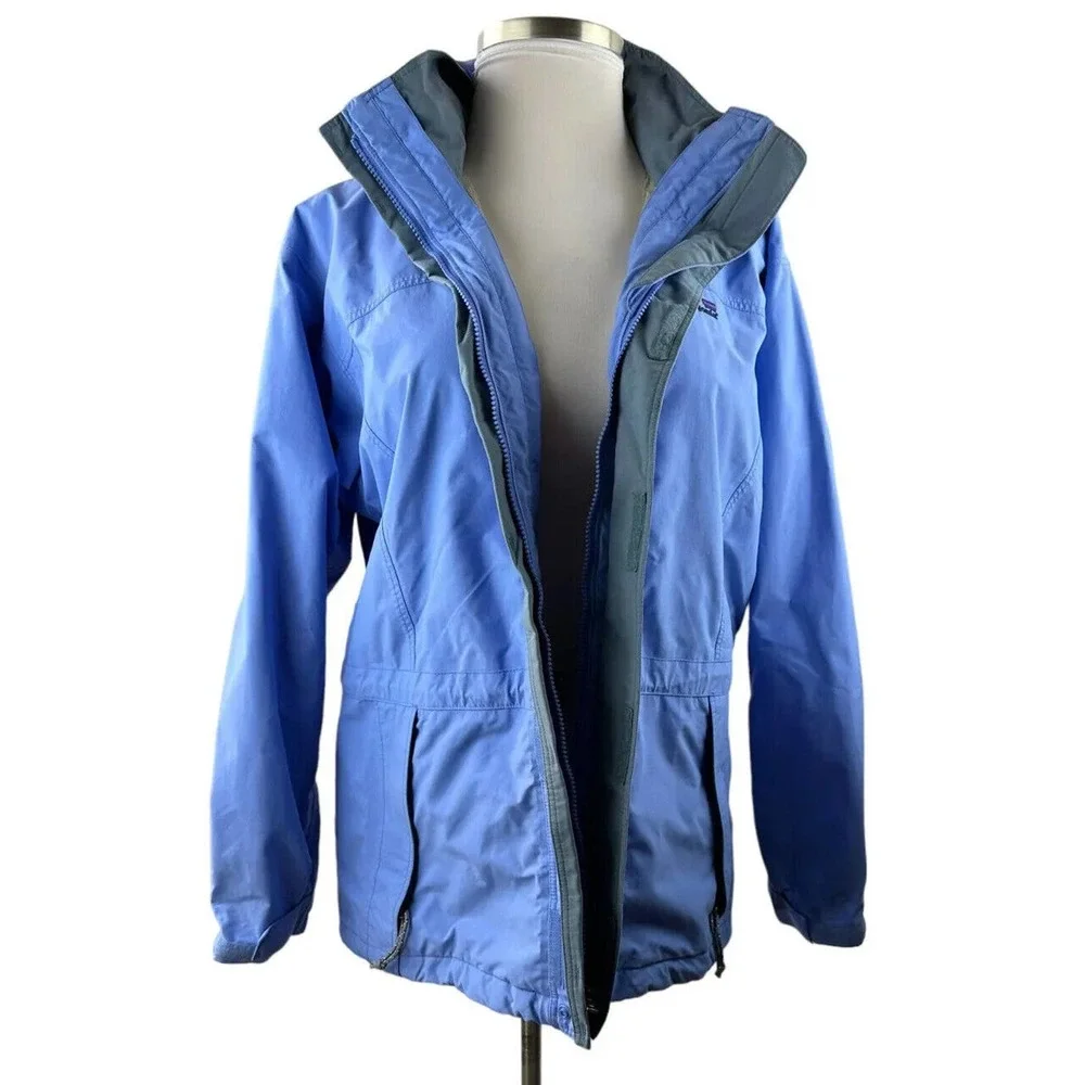 Patagonia Liquid Sky GoreTex Purple Blue Jacket Coat Women's Size Large HW9401 - Picture 15 of 16